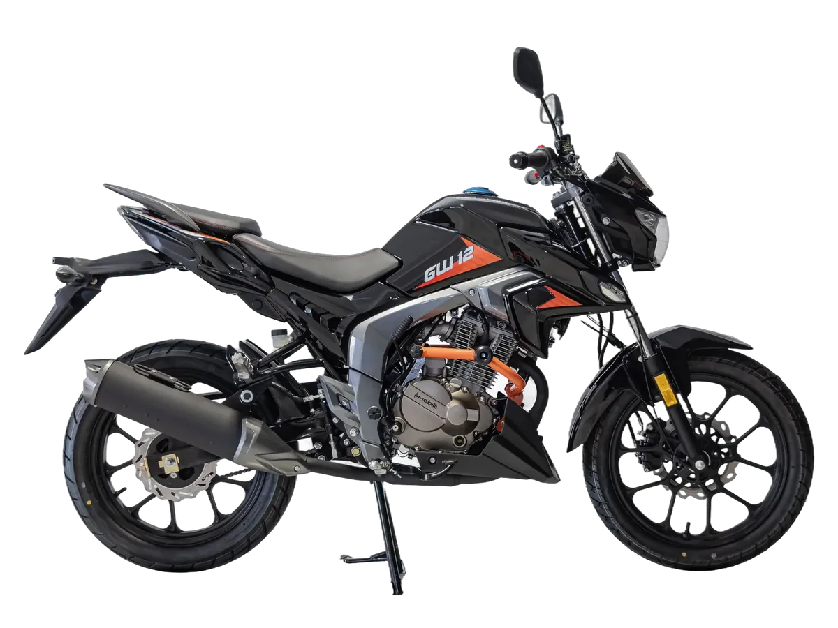 Moto da frota Virtoo vista de frente