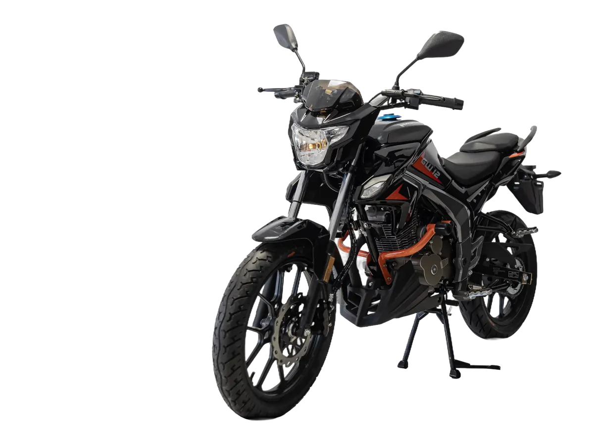 Moto da frota Virtoo vista de trás